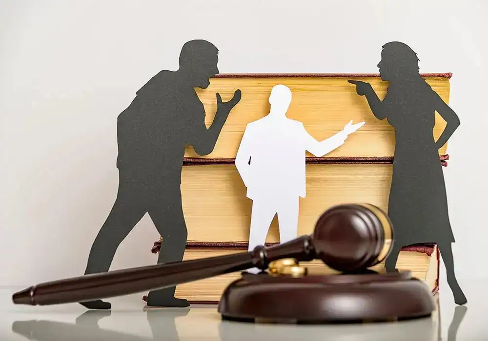 image of couple arguing through divorce Hounslow