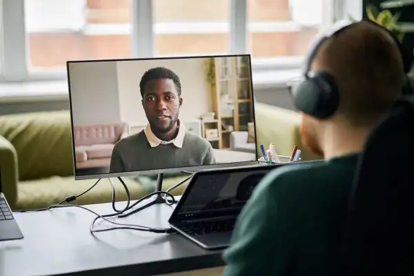 image of online mediation Hounslow in progress.